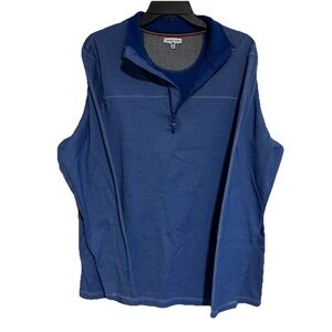 English Laundry 1/4 Zip Pullover Medium Sweater Blue Mens